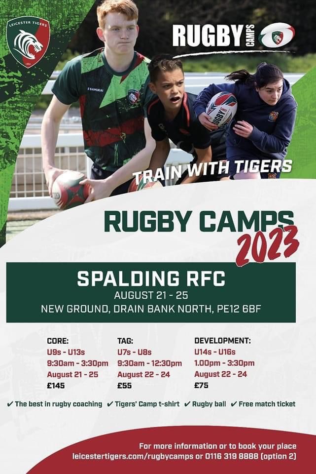 Spalding Tigers Camp U9U13s NLDRFU Nottinghamshire, Lincolnshire