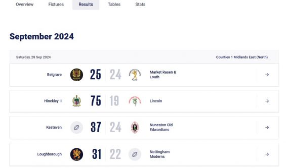 Fixtures & Results